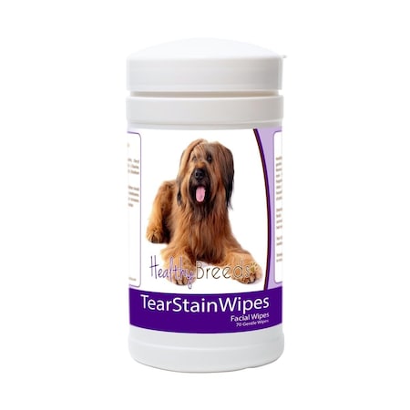 Healthy Breeds Briard Tear Stain Wipes - 70 Count, 70PK 840235180708